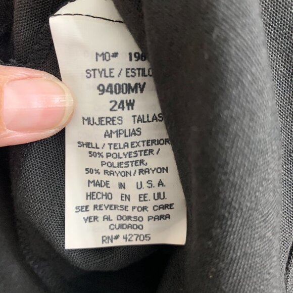 Prophecy Woman Brand Black Jacket, Size 24W, NWT - Picture 4 of 4